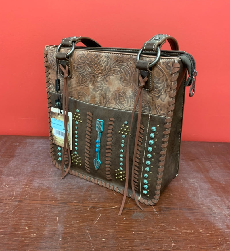 BGMW774G-8559 CF Purse - Teal Arrows/Tooled