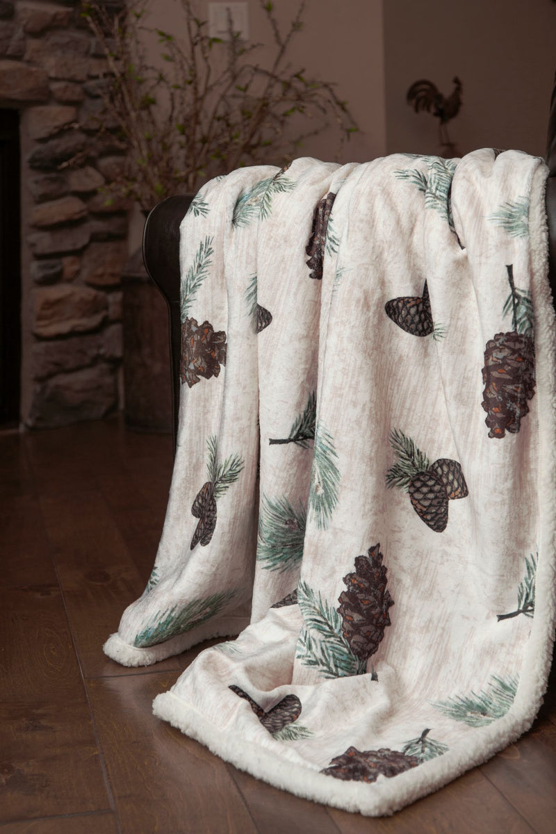 BGJP867 Plush Throw "Pinecone"