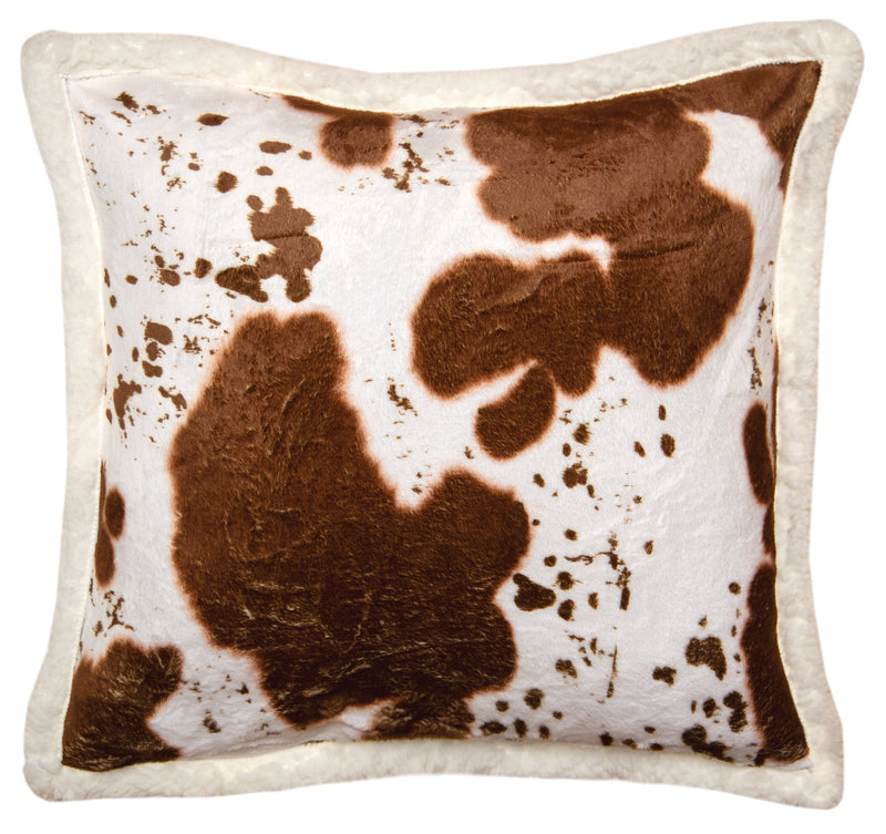 BGJP880-P Plush Pillow Cowhide