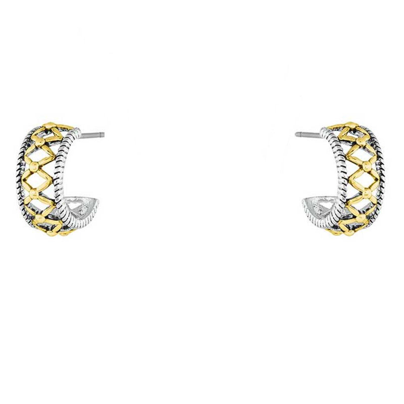 BGER5182 Earrings -Montana Gold Woven Hoop