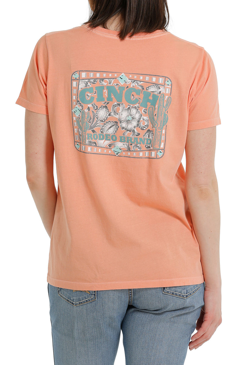 CLMSK7901001 T-Shirt Cinch Womens Coral