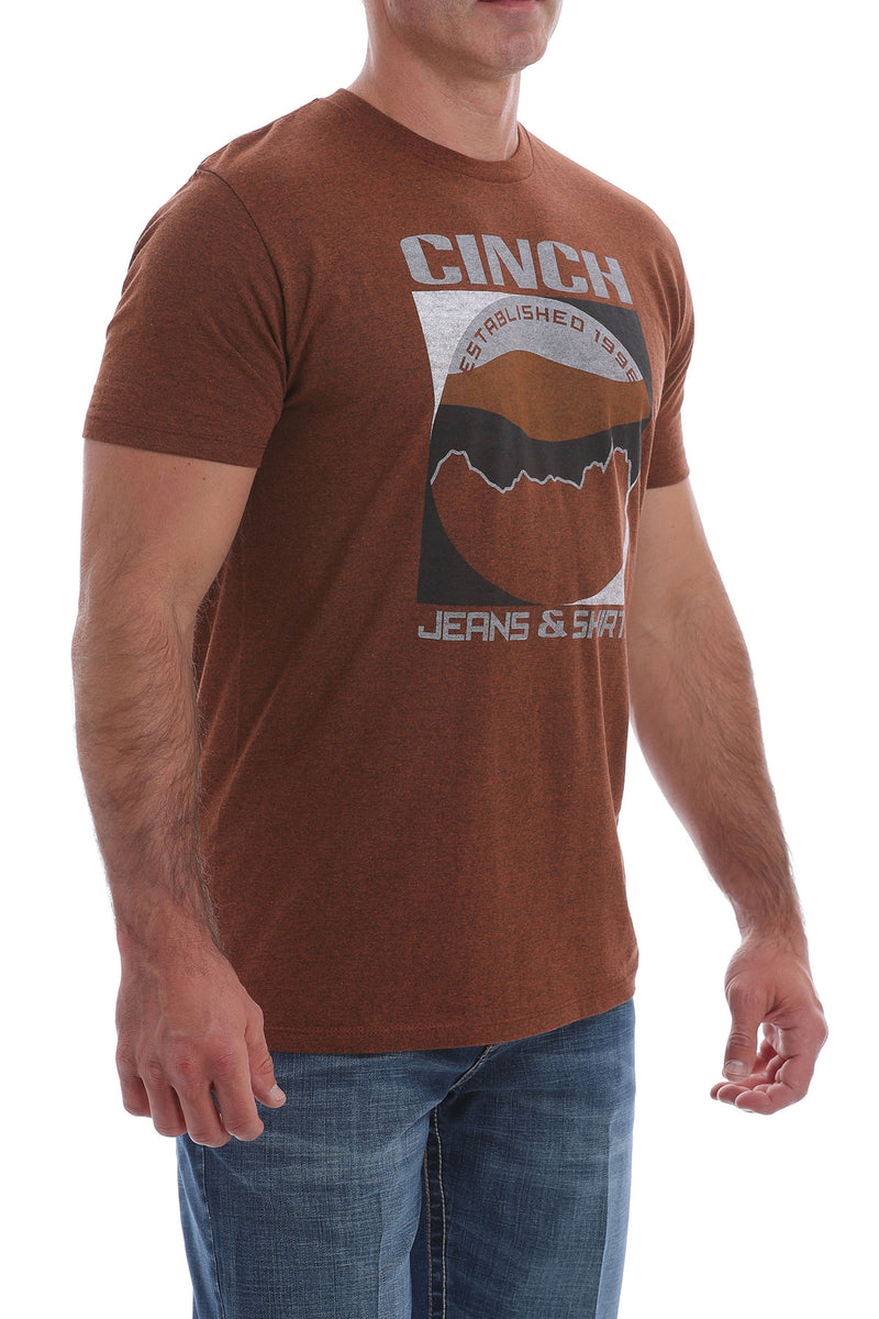 CLMTT1690414-XL-Copper T-Shirt Cinch Graphic - Established 1996