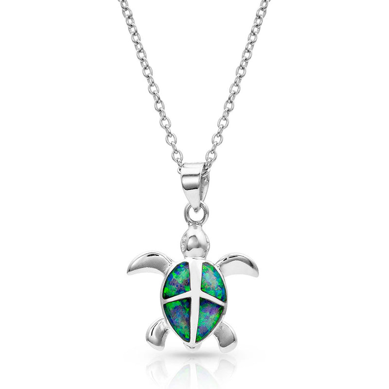 BGNC4125 Necklace - Opal Turtle