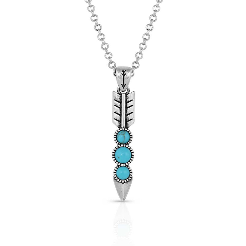 BGNC5033 Necklace - Free Failing Silver Feather