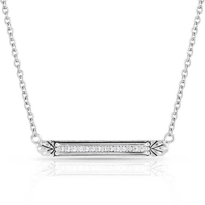 BGNC5171 Necklace- Setting The Crystal Bar