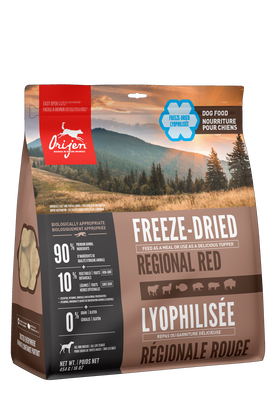 FSD403-58316 Orijen Dog Food Regional Red FREEZE Dried Adult 16 oz