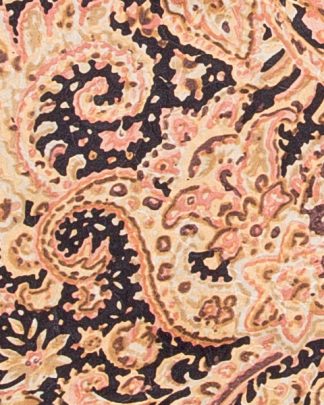 CLSCRFPAIS--BluGold Scarf Silk Cowboy Paisley - 34"