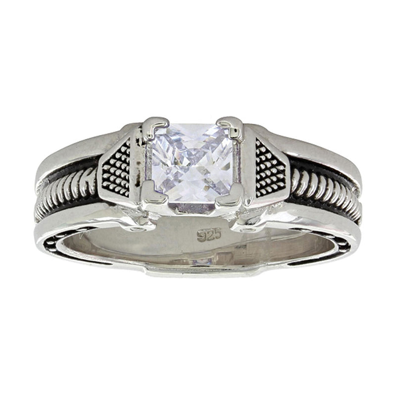 BGRG3419CZ Ring Horshoe & Nail CZ