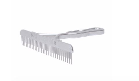AC69-6037 Comb Fluffer Blunt Tooth S.S. c/w Aluminum Handle
