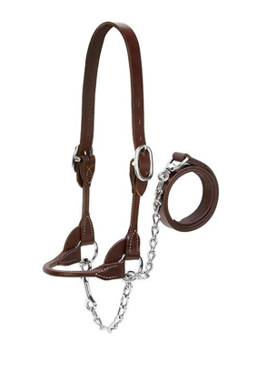 AC80400-40 Halter Leather Rounded Show Brn-Sm (650-1050)