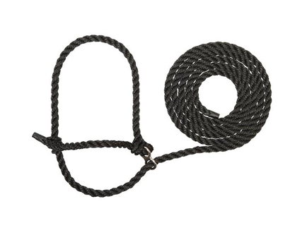 AC35-7910--H10 Halter Breaking Poly Rope - Black