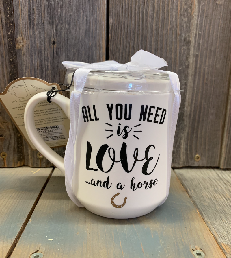 BGP3319003 Ceramic Cup 10oz & Coaster - All you need is Love