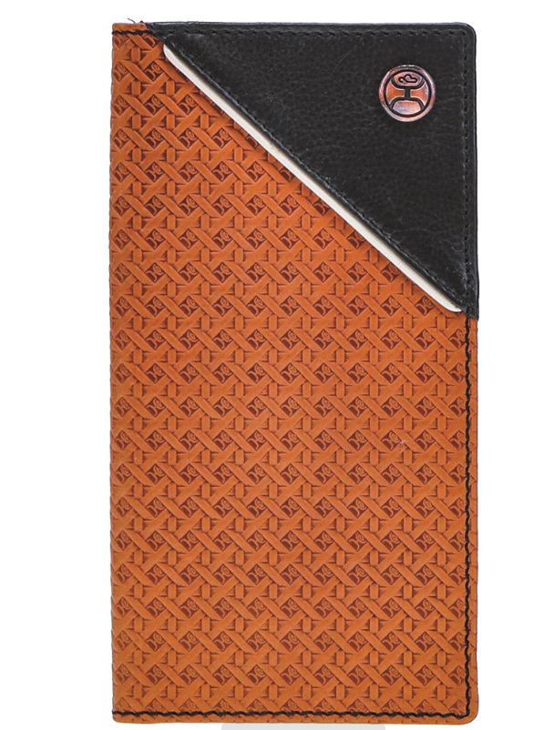 BGHW002--TNBR Rodeo Wallet - Hooey- "Hands Up Basket Weave"