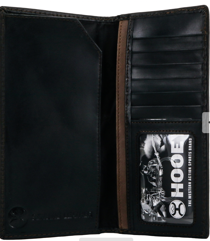 BGHW001--BR Rodeo Wallet - Hooey- "Hooey Classic" Doubled Stitched Edge