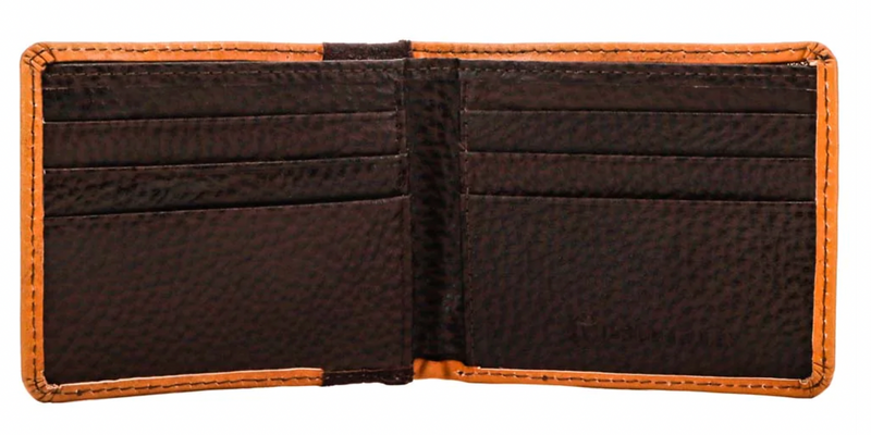 BGHBF008--TNBR Wallet - Hooey- "Top Notch" Hand Tooled Leather Bifold