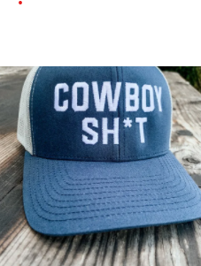 CL005 Cowboy Sh*t Cap- STAVELY (Blue & White)