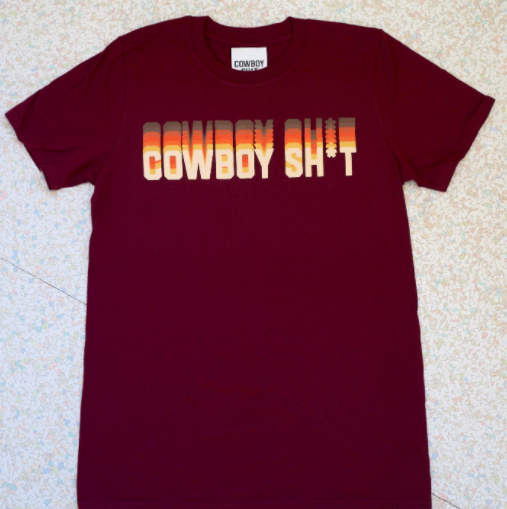 CL021 Ladies Cowboy Sh*t Tee Shirt- Steppin'