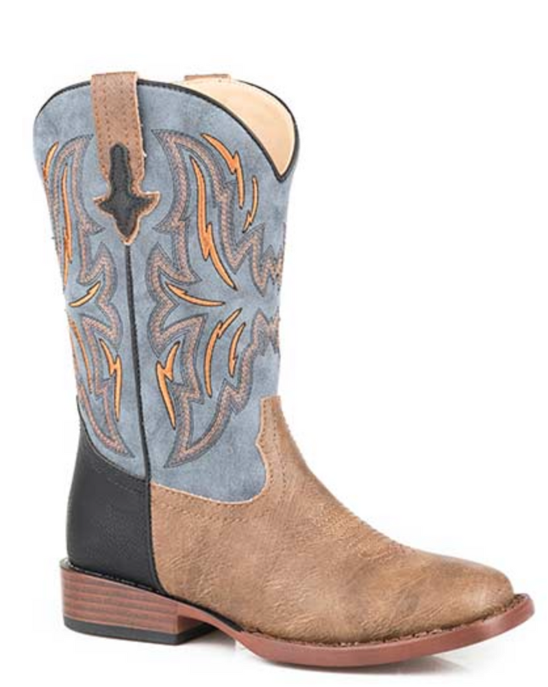 CL09-018-1900-2805 Cowboy Roper Boots Kid