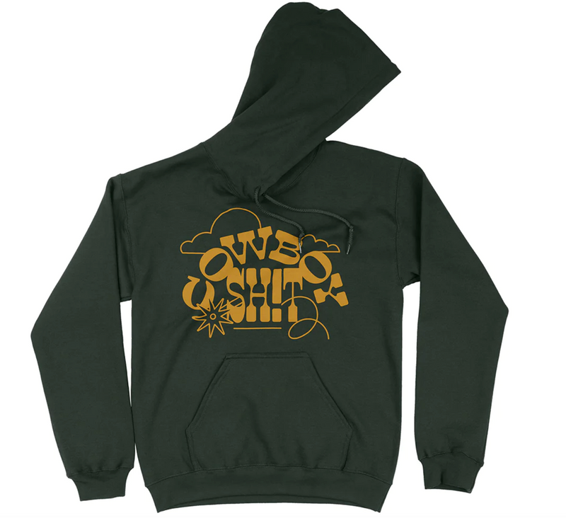 CLFOREST-086 Unisex Cowboy Sh*t Hoodie- Forest Green