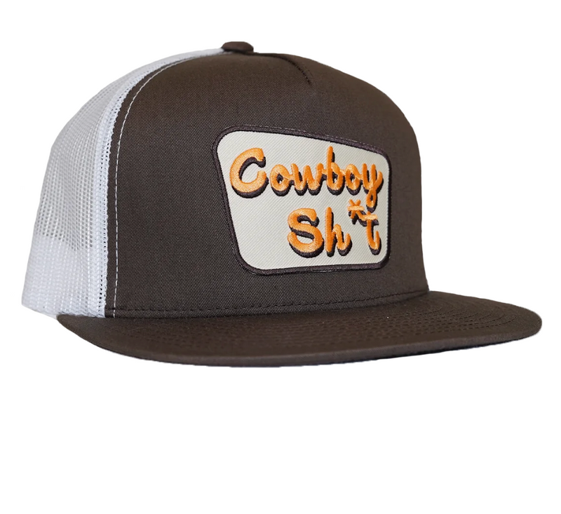 CLCOWBOYSH!T-FLAT-092 Cowboy Sh*t Cap- Flat Brim