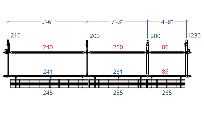 LE251 7' x 5' Sheeted Alley Panel