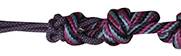 TKHR-AVG-Blk/Ch/B Halter Rope w/ 10' Lead