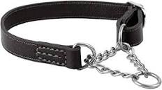 PS7011 Dog Collar Leather Choke 1x28"