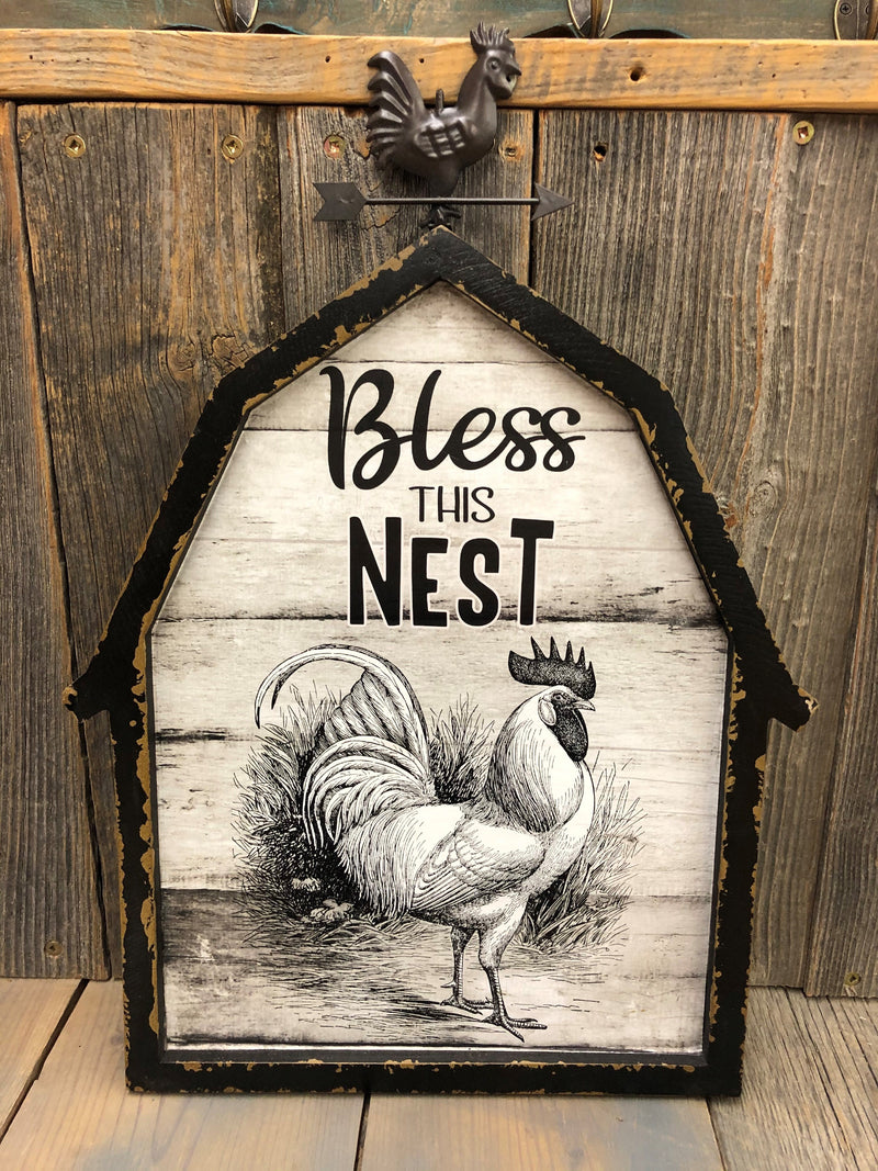 BGTJT87-1630 Decor - Bless This Nest Sign