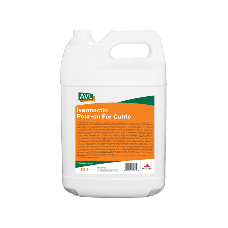 AC1021-020 Ivermectin Pour- On for Cattle 10l AVL