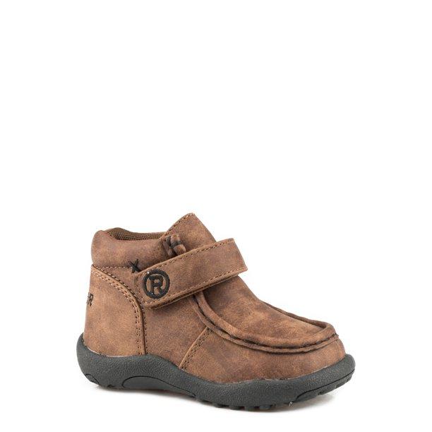 CL09-017-1791-3609 Brown Cowboy Boot Roper Moc  -  Toddlers