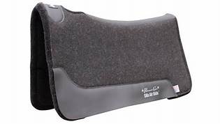 TKCFRD--Charcoal Saddle Pad Cowboy Felt Air Ride