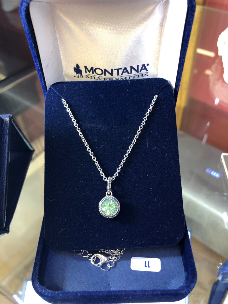 BGNC3965MN Montana Necklace Beaded Beze Mint