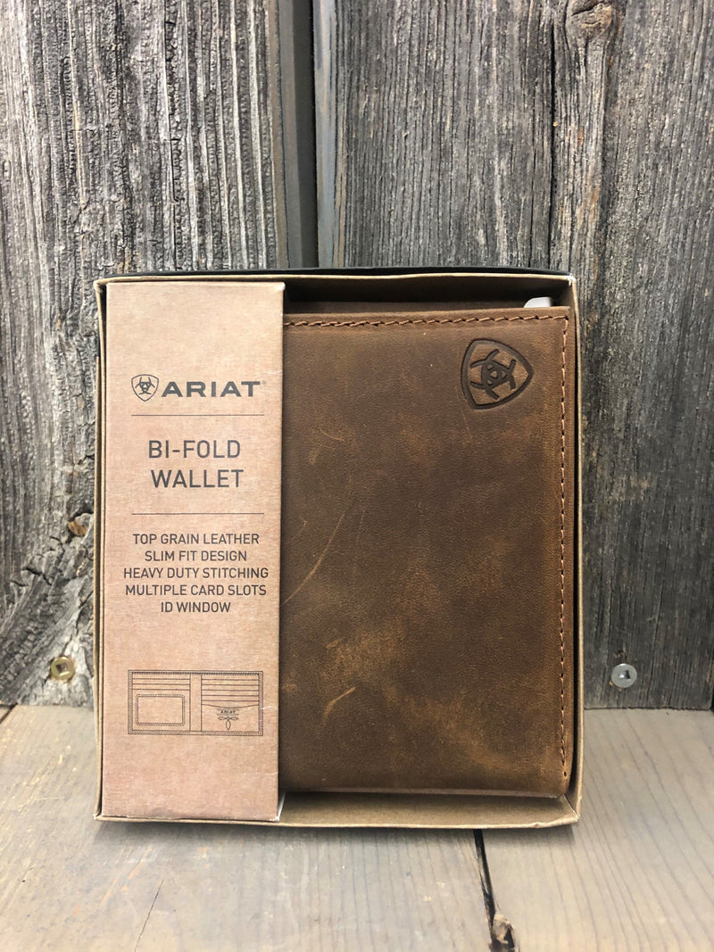 BGA3530744 Wallet Ariat Bi-Fold ID Window Brown