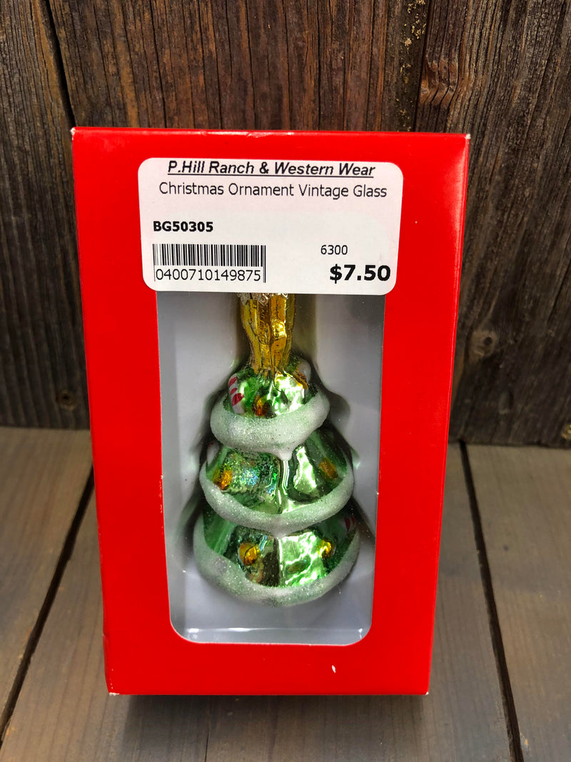 BG50305 Christmas Ornament Vintage Glass