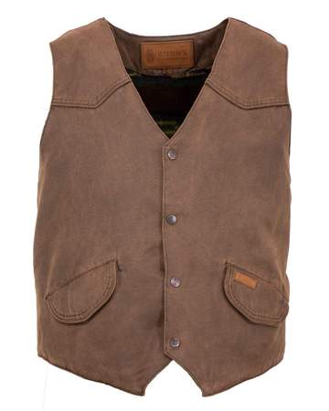 CL2575-XL-Brown Vest "Montana" Vintage Sherpa Lined