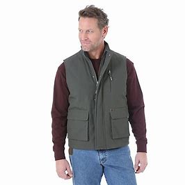 CL3W183LD-L-Olive Vest Wrangler Riggs Workwear "Foreman"