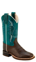 CLBSC1803-12 Cowboy Boot CHILD Teal/Brown