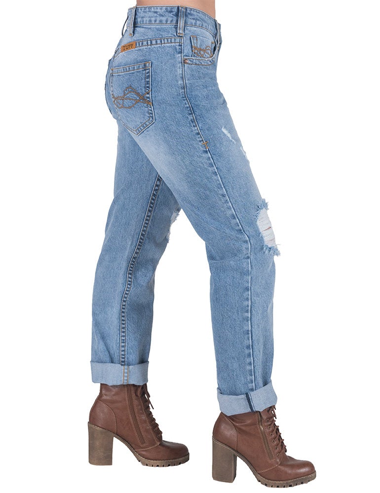 CLTUFFJCBFLT Capri Jeans "CowboyFriend" Cowgirl Tuff