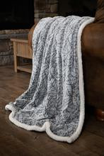 BGJP820 Plush Throw Cut Leaf Dimensional