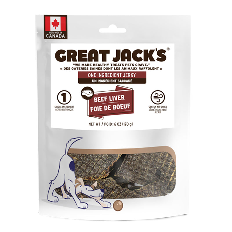 PSD941-01455 Dog Treat Great Jack's Jerky Beef Liver 170g