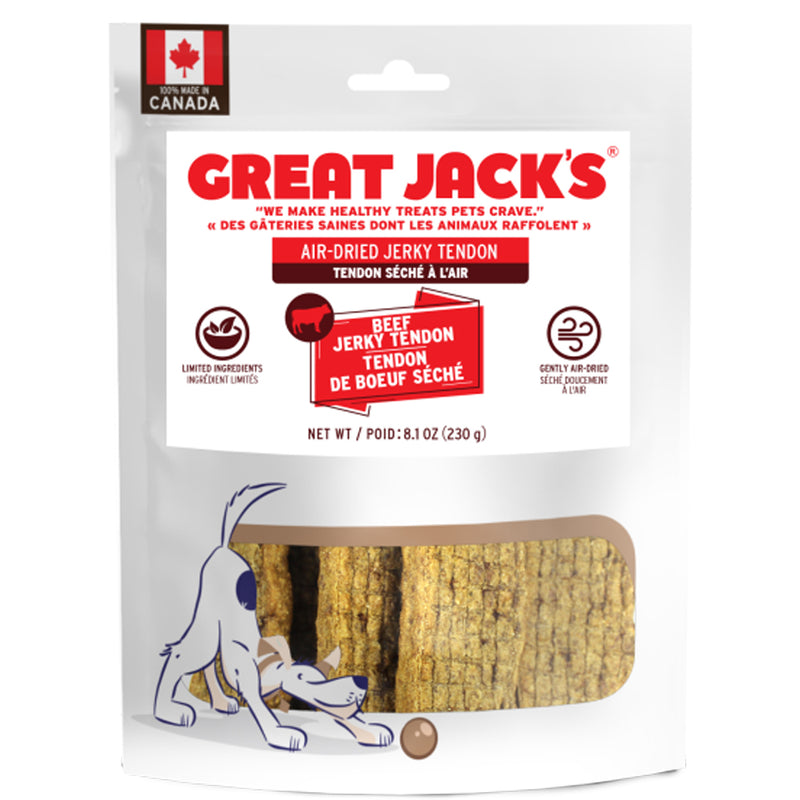 PSD941-01464 Dog Treat Great Jack's Jerky- Beef Tendon 230g