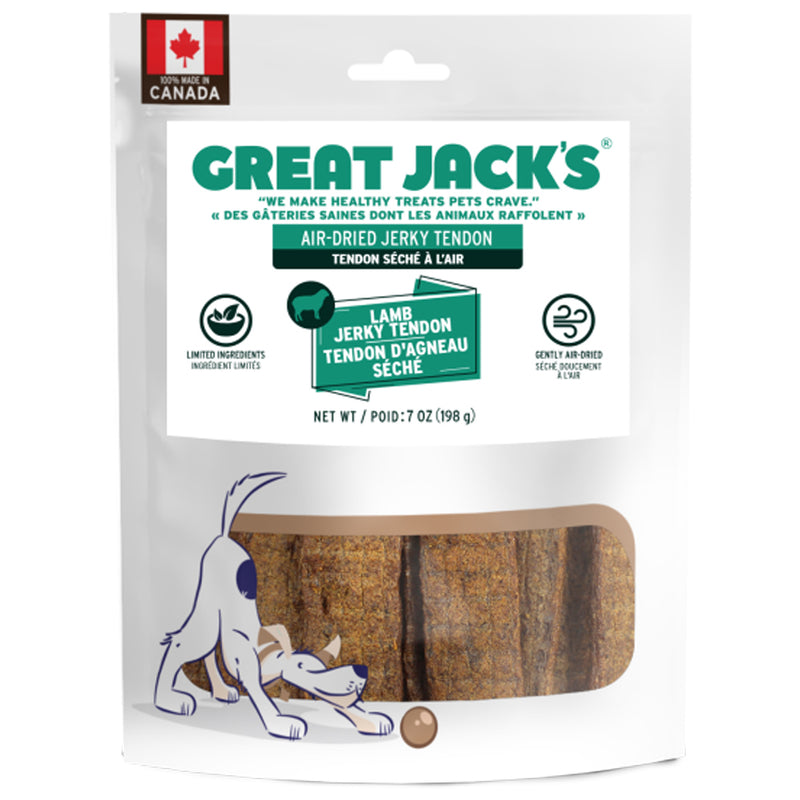 PSD941-01466 Dog Treat Great Jack's Jerky- Lamb Tendon 199g