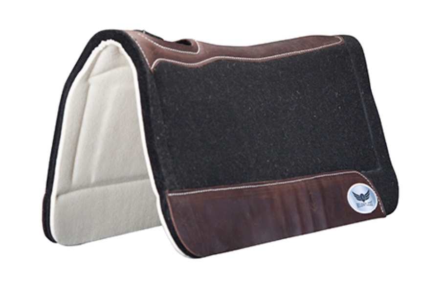 TKTB90414A 31x30 Black Saddle Pad Felt Relentless Orthopedic Gel Paradise Hill Ranch and Western Wear