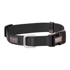 PS07-0930S-5/8"x13"-Drk Gray Dog Collar Terrain Single Ply Nylon