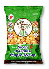 BGBM49902 Bad Monkey Popcorn - Maple Syrup - 170g
