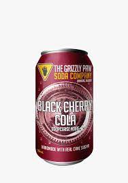 BGGP00000 The Grizzly Paw - Soda- 4 Pack - Black Cherry Cola