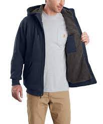 CL103308 Sweatshirt Front Zip Sherpa Lined