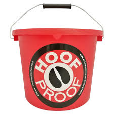 AC8802--Red Bucket "Hoof Proof" 15L Heavy Duty