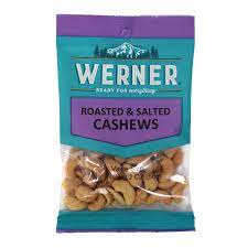BGWE80016 Werner Candy - Roasted & Salted Cashews - 56g