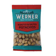 BGWE80015 Werner Candy - Roasted & Salted Pistachios - 56g